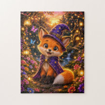 Magical Fox Wizard Jigsaw Puzzle