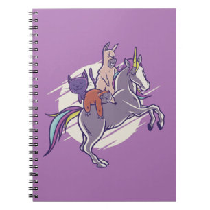 Magical Friends  Unicorn, Alpaca, Kitten, Sloth Notebook