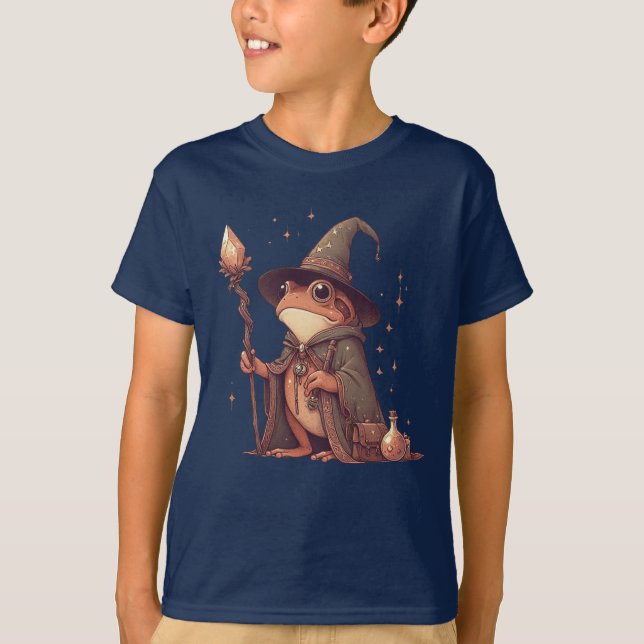 Magical Frog Wizard T-Shirt (Front)