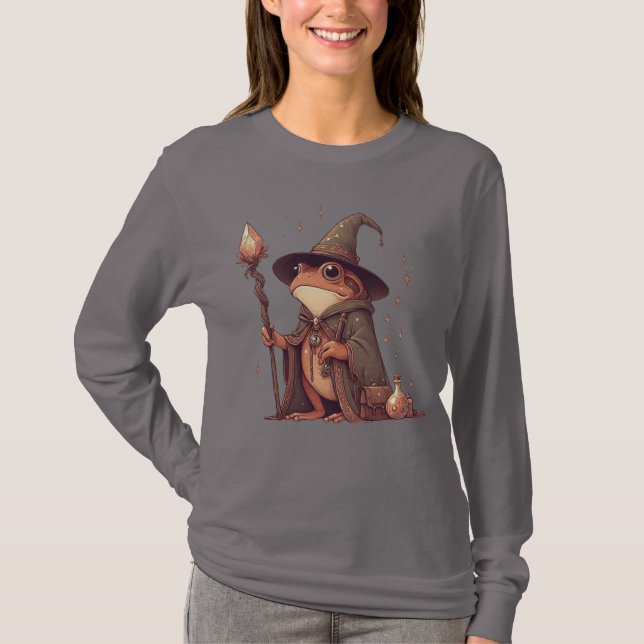 Magical Frog Wizard T-Shirt (Front)