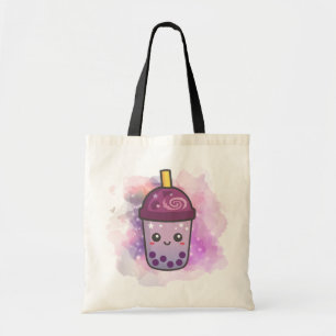 Magical Galaxy Boba Tea   Custom Tote Bag