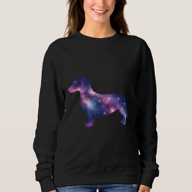 Magical Galaxy Dachshund Sweatshirt (Front)