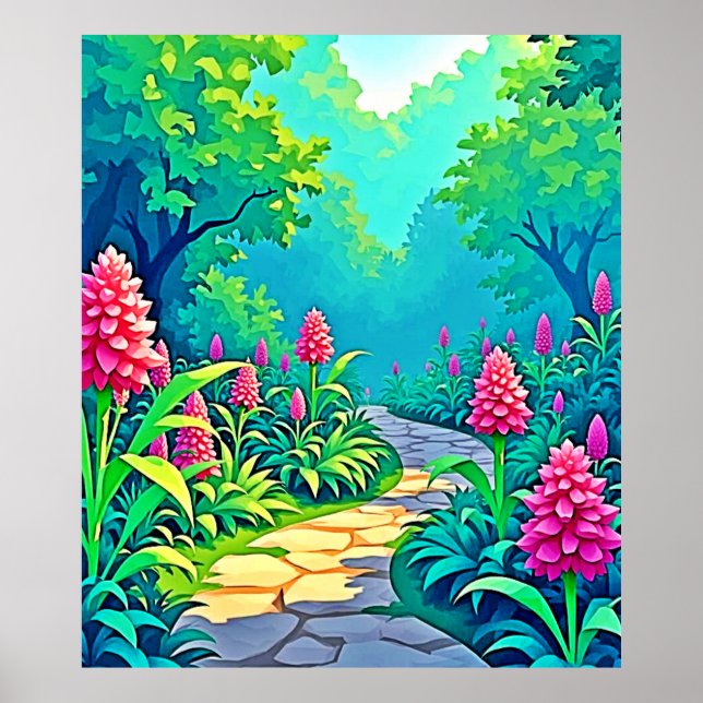 Magical Garden Path Design Poster (Front)