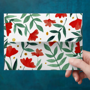 Magical garden - red and green envelope