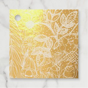 Magical Garden Whimsical Ink Pattern Favour Tags