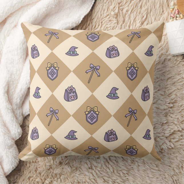 Magical Girl Gold Checkered Cushion (Blanket)