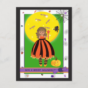 Magical girl postcard