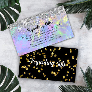 Magical Glitter Honeymoon Wishing Well Enclosure Card