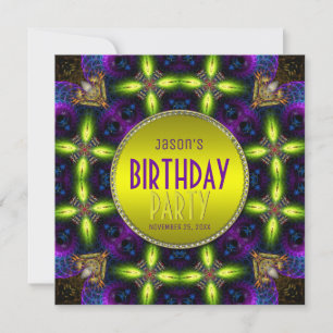 Magical Glow Adult Birthday Party Invitation