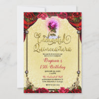 Magical Glow Rose Yellow Gold Quinceañera 15th