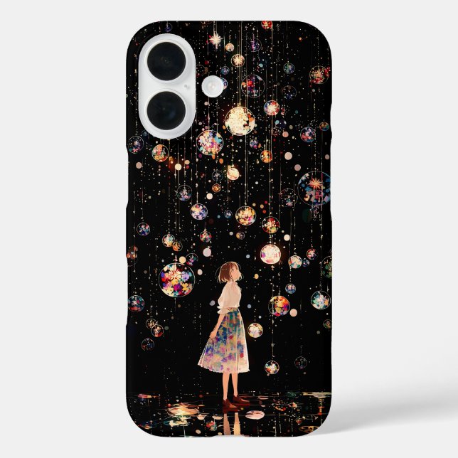 Magical Glowing Orbs and Starry Night Sky iPhone 1 Case-Mate iPhone Case (Back)