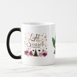 Magical Gold Script Light the Season Together Magic Mug