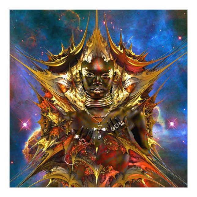 Magical Golden Star Photo Print (Front)