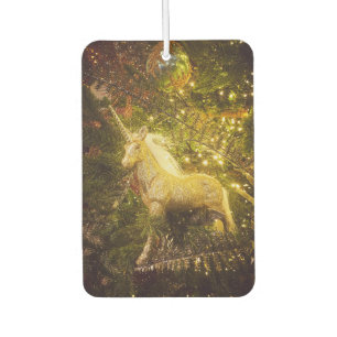 Magical Golden Unicorn Car Air Freshener