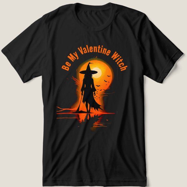 Magical Gothic Valentines Be My Valentine Witch Tri-Blend Shirt (Creator Uploaded)