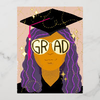 Magical Grad Glasses Congratulations Graduate Foil