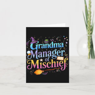 Magical Grandma Manager of Mischief Mothers Day Card
