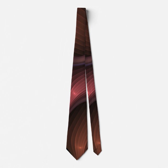 Magical Growth Modern Abstract Colourful Fractal Tie (Front)