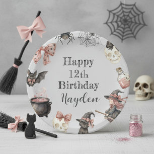 Magical Halloween Birthday Paper Plate