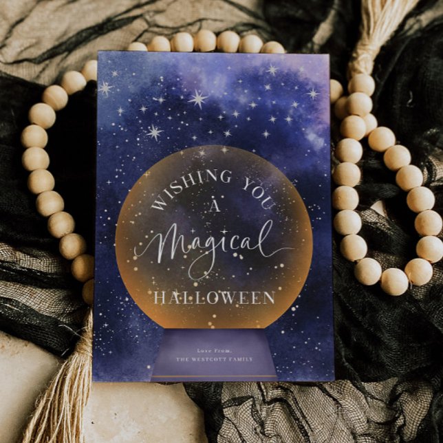 Magical Halloween Celestial Holiday Greeting Card (Creator Uploaded)