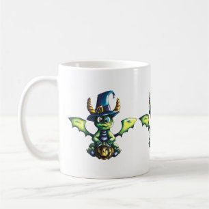 Magical Halloween Dragon Design Coffee Mug