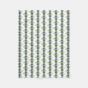 Magical Halloween Dragon Design Fleece Blanket