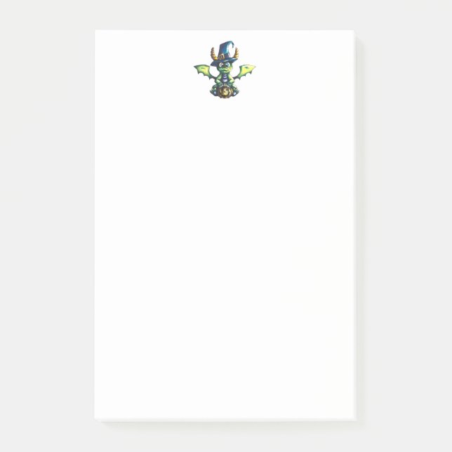 Magical Halloween Dragon Design Post-it Notes (Front)