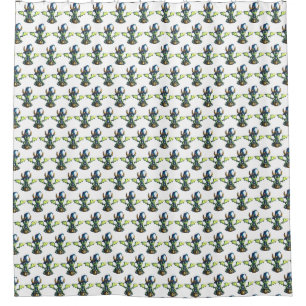 Magical Halloween Dragon Design Shower Curtain