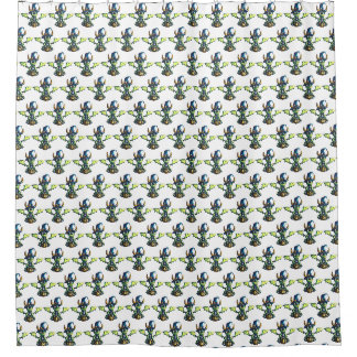 Magical Halloween Dragon Design Shower Curtain