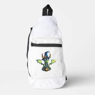 Magical Halloween Dragon Design Sling Bag