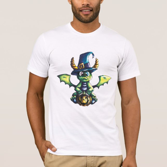 Magical Halloween Dragon Design T-Shirt (Front)