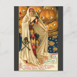 Magical Halloween Greetings Postcard