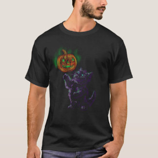 Magical Halloween Kitten T-Shirt