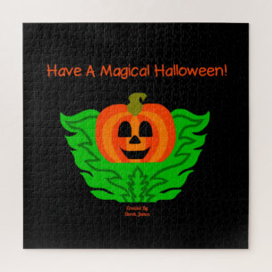 Magical Halloween Pumpkin Puzzle 20" X 20"