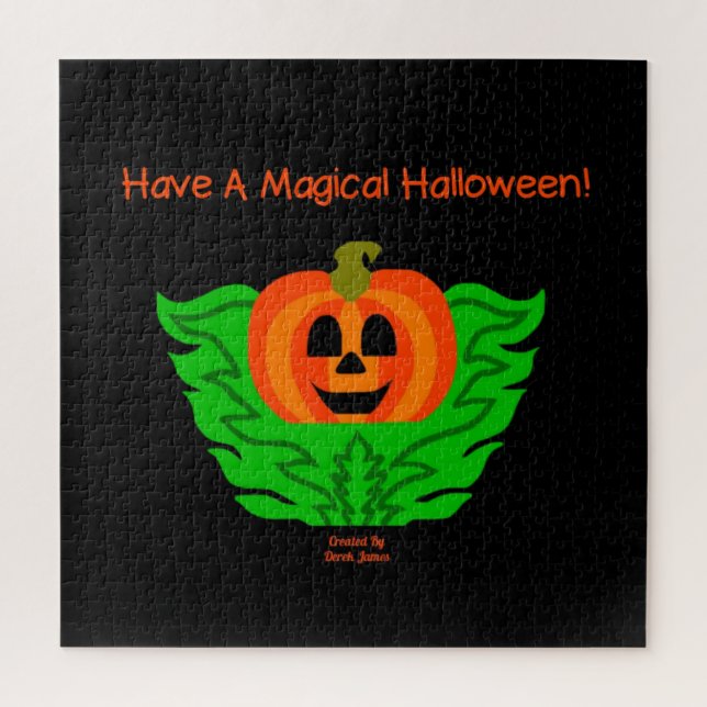 Magical Halloween Pumpkin Puzzle 20" X 20" (Vertical)