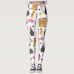 Magical Halloween Watercolor Magic Festive Fun Leggings