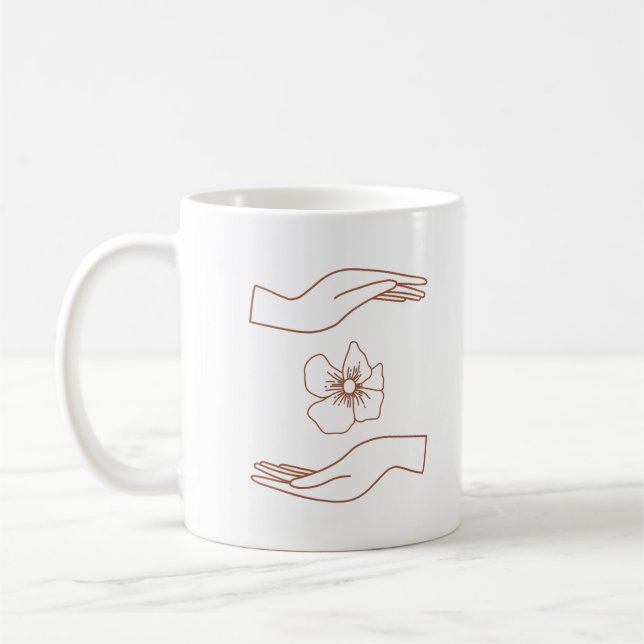 Magical Hands astrology vibes Coffee Mug (Left)