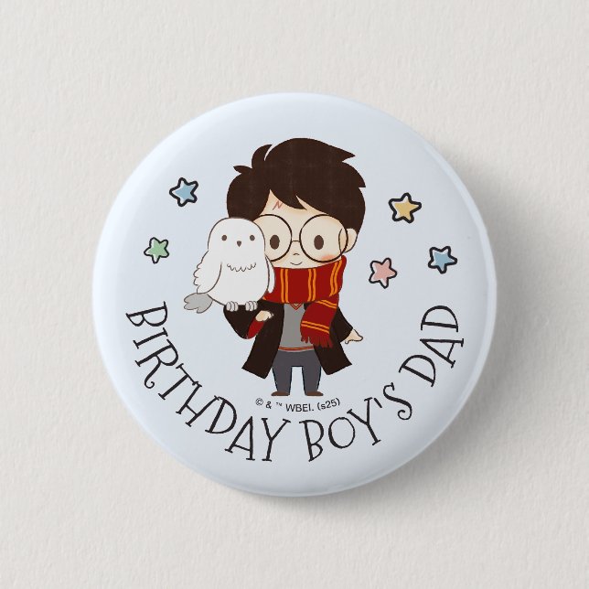 Magical HARRY POTTER™ and Hogwarts Birthday 6 Cm Round Badge (Front)