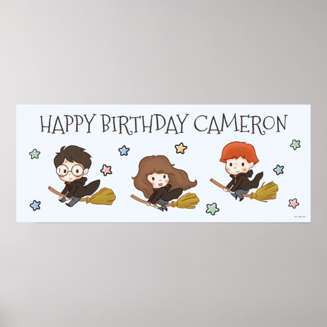 Magical HARRY POTTER™ and Hogwarts Birthday Poster (Front)