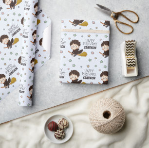 Magical HARRY POTTER™ and Hogwarts Birthday Wrapping Paper