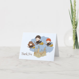 Magical Harry Potter and Hogwarts Thank You Card