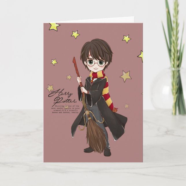 Magical HARRY POTTER™ Watercolor Card (Front)