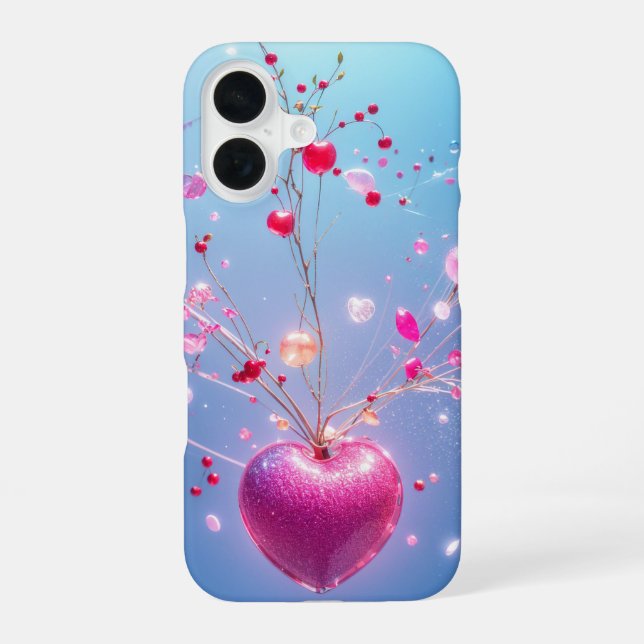Magical Heart - Sparkling Love Tree Phone Case (Back)