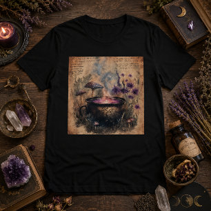 Magical Herbal Cauldron Botanical T-Shirt
