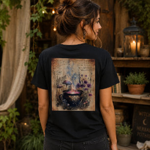 Magical Herbal Cauldron Botanical T-Shirt