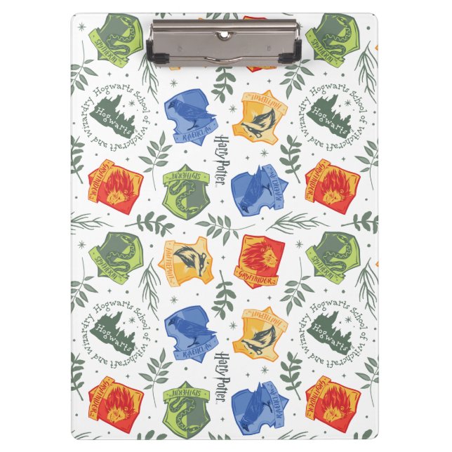 Magical Herbology HOGWARTS™ Houses Pattern Clipboard (Front)