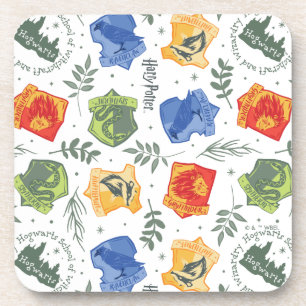 Magical Herbology HOGWARTS™ Houses Pattern Coaster