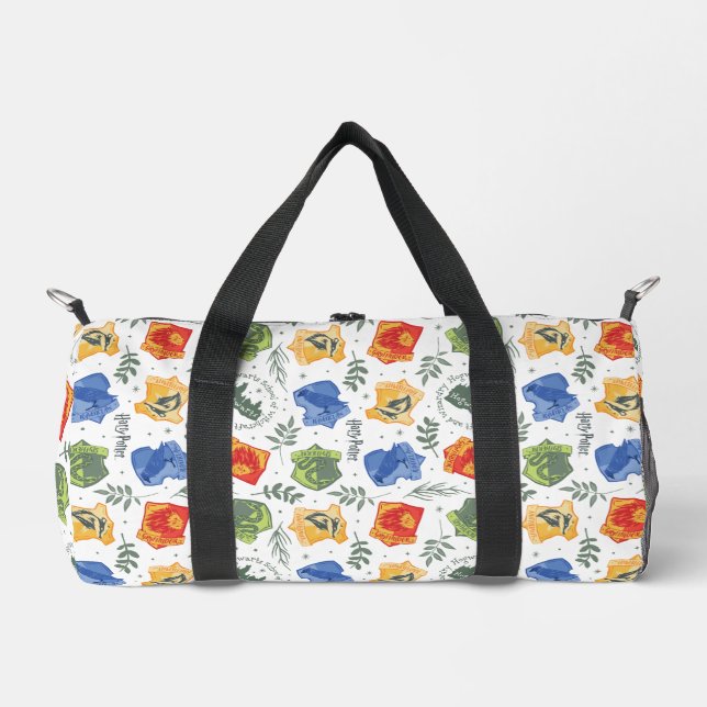 Magical Herbology HOGWARTS™ Houses Pattern Duffle Bag (Front)