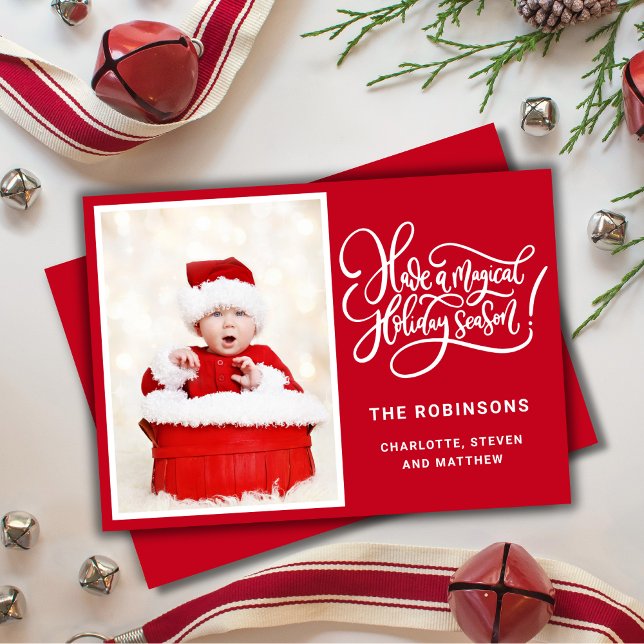 Magical Holiday Season Photo Card (Creator Uploaded)