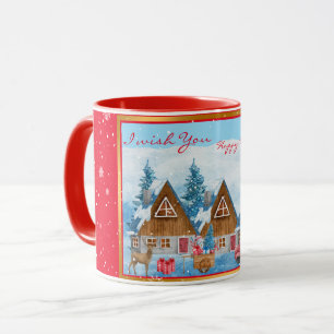 Magical Holiday Winter Landscape Customise Mug